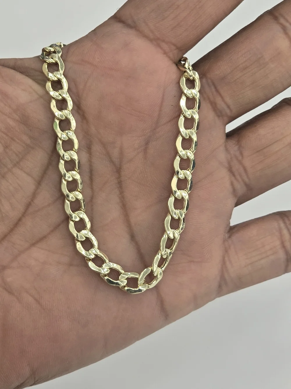 10k Real Gold Cuban Bracelet 6.2mm 8 Inches